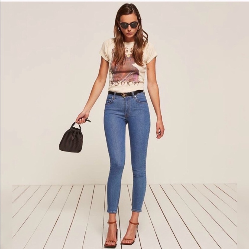 Reformation high and skinny jeans